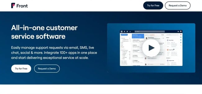 customer service automation software, Front